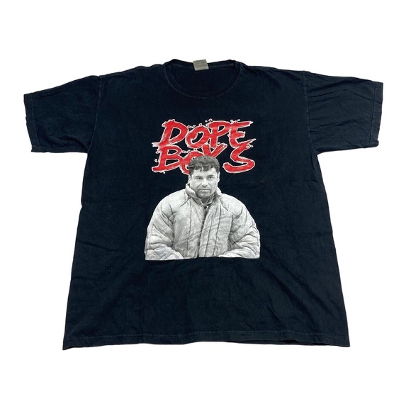 Dope Boys El Chapo Graphic Tee Thrifted Vintage Style Size XL - Picture 1 of 10